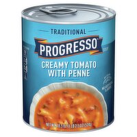 Progresso Traditional Creamy Tomato with Penne Soup, 18.5 oz, 18.5 Ounce