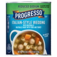 Progresso Reduced Sodium Italian-Style Wedding with Meatballs Soup, 18.5 oz