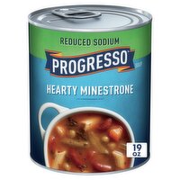 Progresso Reduced Sodium Hearty Minestrone Soup, 19 oz, 19 Ounce