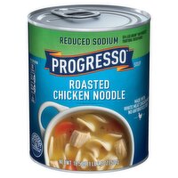 Progresso Reduced Sodium Roasted Chicken Noodle Soup, 18.5 oz, 18.5 Ounce