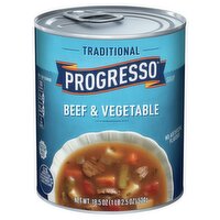 Progresso Traditional Beef & Vegetable Soup, 18.5 oz, 18.5 Ounce