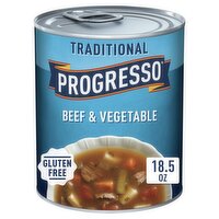 Progresso Traditional Beef & Vegetable Soup, 18.5 oz, 18.5 Ounce