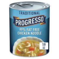 Progresso Traditional 99% Fat Free Chicken Noodle Soup, 19 oz, 19 Ounce