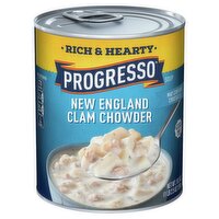 Progresso Rich & Hearty New England Clam Chowder Soup, 18.5 oz, 18.5 Ounce