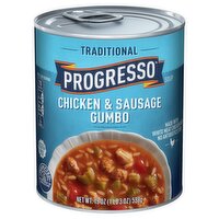 Progresso Traditional Chicken & Sausage Gumbo Soup, 19 oz, 18.5 Ounce