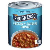 Progresso Traditional Chicken & Sausage Gumbo Soup, 19 oz, 18.5 Ounce