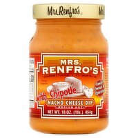 Mrs. Renfro's Medium Hot Nacho Cheese Dip with Chipotle, 16 oz