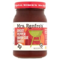 Mrs. Renfro's Hot2 Ghost Pepper Barbecue Sauce, 16 oz, 16 Fluid ounce