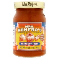 Mrs. Renfro's Mrs. Renfro's Hot Habanero Salsa, 16 oz, 16 Ounce 