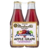 Martinelli's Gold Medal Sparkling Apple-Grape Juice, 10 fl oz, 4 count