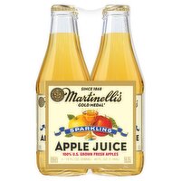 Martinelli's Gold Medal Sparkling Apple Juice, 10 fl oz, 4 count, 40 Fluid ounce