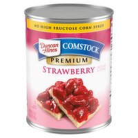 Duncan Hines Comstock Premium Strawberry Pie Filling & Topping, 21 oz