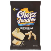 Wise Cheez Doodles Baked Puffs White Cheddar Cheese Flavored Corn Snacks, 8 oz, 8 Ounce