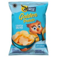 Wise Golden Potato Lightly Salted Low Sodium Potato Chips, 7.5 oz