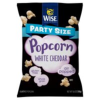 Wise White Cheddar Flavored Popcorn Party Size, 9.5 oz