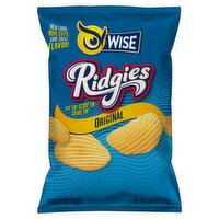 Wise Ridgies Original Ridged Potato Chips, 7.875 oz, 7.88 Ounce