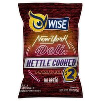 Wise New York Deli Kettle Cooked Jalapeño Potato Chips, 2.65 oz, 2.65 Ounce