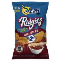 Wise Ridgies Sweet Heat BBQ Ridged Potato Chips, 3 oz, 3 Ounce