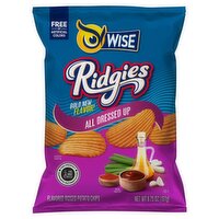 Wise Ridgies All Dressed Up Flavored Ridged Potato Chips, 6.75 oz