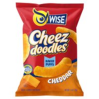 Wise Cheez Doodles Baked Puffs Cheddar Cheese Flavored Corn Snacks, 2.5 oz