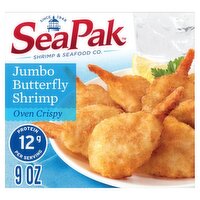 SeaPak Oven Crispy Jumbo Butterfly Shrimp, 9 oz, 9 Ounce