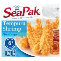 SeaPak Oven Crispy Tempura Shrimp, 8.2 oz, 8.2 Ounce