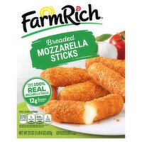 Farm Rich Breaded Mozzarella Sticks, 22 oz