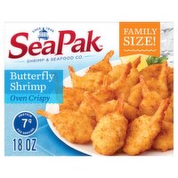 SeaPak Oven Crispy Butterfly Shrimp Family Size, 18 oz, 18 Ounce