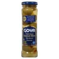 Goya Stuffed Queen Spanish Olives with Minced Pimientos, 3 3/8 oz