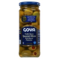 Goya Stuffed Queen Spanish Olives with Minced Pimientos, 9 oz