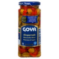 Goya Manzanilla Olives Pimientos & Capers Alcaparrado, 8 oz