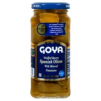 Goya Stuffed Queen Spanish Olives with Minced Pimientos, 6 1/2 oz