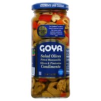 Goya Pitted Manzanilla Olives & Pimientos Salad Olives, 7 oz