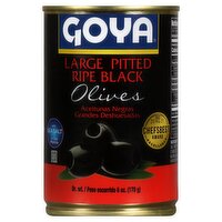 Goya Large Pitted Ripe Black Olives, 6 oz