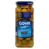 Goya Reduced Sodium Manzanilla Spanish Olives Stuffed with Minced Pimiento, 6 3/4 oz