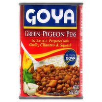 Goya Green Pigeon Peas in Sauce, 15 oz