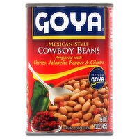 Goya Mexican Style Cowboy Beans, 15 oz