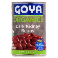 Goya Organics Low Sodium Dark Kidney Beans, 15.5 oz