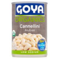 Goya Organics Low Sodium Cannellini Beans, 15.5 oz