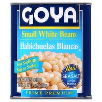 Goya Low Sodium Small White Beans, 29 oz