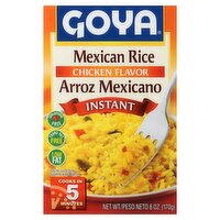 Goya Instant Chicken Flavor Mexican Rice, 6 oz, 6 Ounce