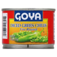 Goya Fire Roasted Diced Green Chiles, 4 oz