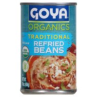 Goya Organics Traditional Refried Beans, 16 oz