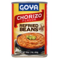 Goya Chorizo Flavor Refried Beans, 16 oz