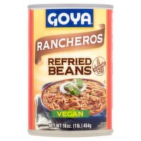 Goya Vegan Rancheros Refried Beans, 16 oz, 16 Ounce