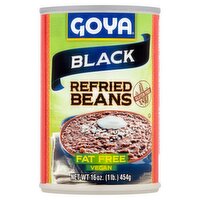 Goya Fat Free Black Refried Beans, 16 oz