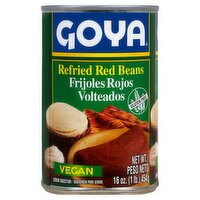 Goya Vegan Refried Red Beans, 16 oz