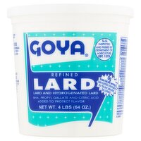 Goya Refined Lard, 64 oz