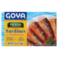 Goya Premium Sardines in Tomato Sauce, 4.25 oz