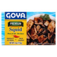 Goya Premium Squid Pieces in Ink Hot Sauce, 4 oz
